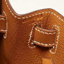 Hermes Natural Sable Butler Leather Gold Finish Kelly Sellier 28 Bag