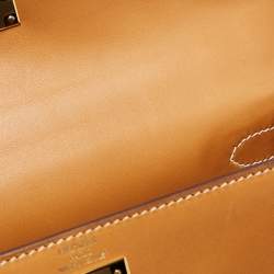Hermes Natural Sable Butler Leather Gold Finish Kelly Sellier 28 Bag