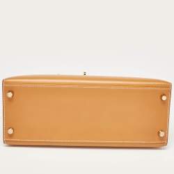 Hermes Natural Sable Butler Leather Gold Finish Kelly Sellier 28 Bag