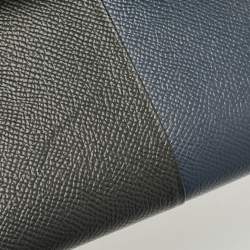 Hermès Noir/Bleu Indigo Epsom Leather Gold Finish Mini Kelly II Sellier 20 Bag