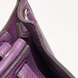 Hermes Ultraviolet Togo Leather Palladium Finish Jypsiere 28 Bag