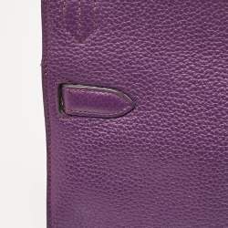 Hermes Ultraviolet Togo Leather Palladium Finish Jypsiere 28 Bag