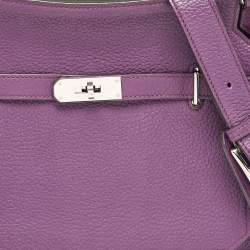 Hermes Ultraviolet Togo Leather Palladium Finish Jypsiere 28 Bag