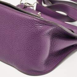 Hermes Ultraviolet Togo Leather Palladium Finish Jypsiere 28 Bag