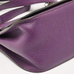 Hermes Ultraviolet Togo Leather Palladium Finish Jypsiere 28 Bag