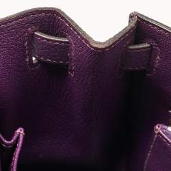 Hermes Ultraviolet Togo Leather Palladium Finish Jypsiere 28 Bag
