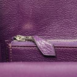 Hermes Ultraviolet Togo Leather Palladium Finish Jypsiere 28 Bag
