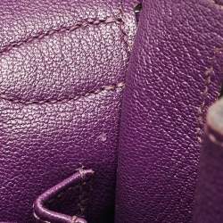 Hermes Ultraviolet Togo Leather Palladium Finish Jypsiere 28 Bag