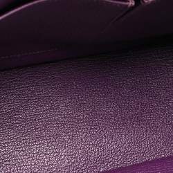 Hermes Ultraviolet Togo Leather Palladium Finish Jypsiere 28 Bag