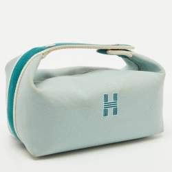 Hermes Eucalyptus Toile H Canvas Small Bride-a-Brac Case