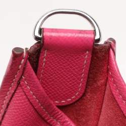 Pre Owned Hermes Rose Tyrien Epsom Leather Evelyne III GM Bag