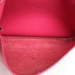 Pre Owned Hermes Rose Tyrien Epsom Leather Evelyne III GM Bag