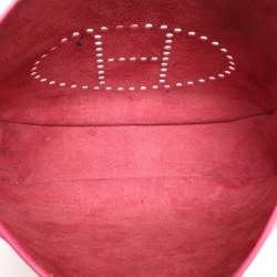 Pre Owned Hermes Rose Tyrien Epsom Leather Evelyne III GM Bag