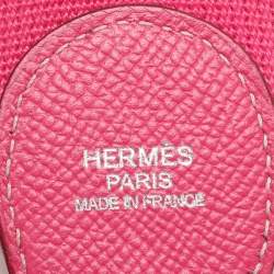 Pre Owned Hermes Rose Tyrien Epsom Leather Evelyne III GM Bag
