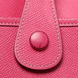 Pre Owned Hermes Rose Tyrien Epsom Leather Evelyne III GM Bag