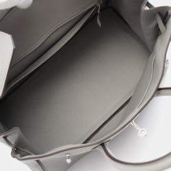 Hermes Grey Togo Leather Birkin 35 Tote Bag