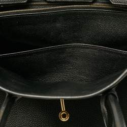 Hermes Noir Togo Leather Gold Finish Birkin 35 Bag