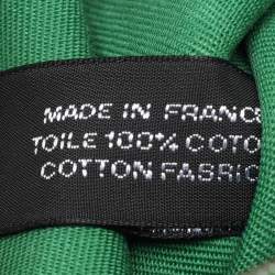 Hermès Natural/Green Toile Canvas and Vache Hunter Leather Herbag Zip 39 Bag