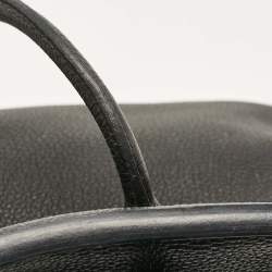 Hermes Noir Togo Leather Palladium Finish Birkin 25 Bag