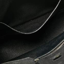 Hermes Noir Togo Leather Palladium Finish Birkin 25 Bag