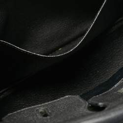 Hermes Noir Togo Leather Palladium Finish Birkin 25 Bag