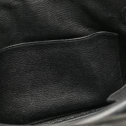 Hermes Noir Togo Leather Palladium Finish Birkin 25 Bag