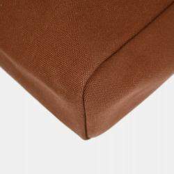 Pre Owned Hermes Brown Brown and Toile H Herbag PM  Bag