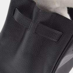 Hermes Black Ardennes Leather Birkin 30 Handbag