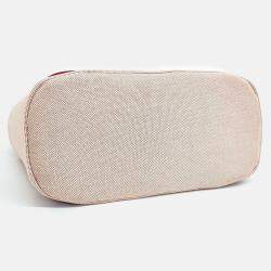 Hermes Terracotta Canvas Cabriole Diper Bag