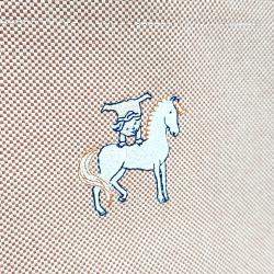 Hermes Terracotta Canvas Cabriole Diper Bag
