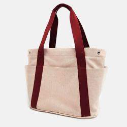 Hermes Terracotta Canvas Cabriole Diper Bag