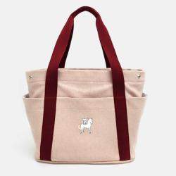 Hermes Terracotta Canvas Cabriole Diper Bag
