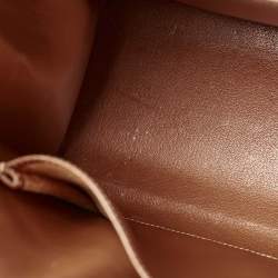 Pre Owned Hermes Gold Courchevel Leather Gold Finish Kelly Sellier 32 Bag