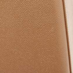 Pre Owned Hermes Gold Courchevel Leather Gold Finish Kelly Sellier 32 Bag
