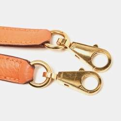 Hermes Orange Taurillon Clemence Leather Gold Finish Kelly Retourne 35 Bag