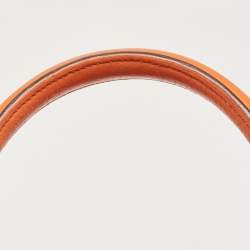 Hermes Orange Taurillon Clemence Leather Gold Finish Kelly Retourne 35 Bag