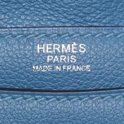Hermes Azur Togo Steve Light Messenger Bag