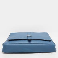 Hermes Azur Togo Steve Light Messenger Bag