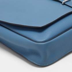 Hermes Azur Togo Steve Light Messenger Bag