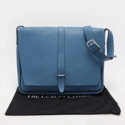Hermes Azur Togo Steve Light Messenger Bag