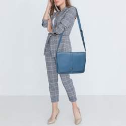 Hermes Azur Togo Steve Light Messenger Bag