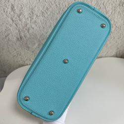 Hermes Blue Togo Leather Bolide 31 Bag