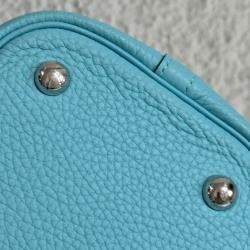 Hermes Blue Togo Leather Bolide 31 Bag