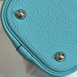 Hermes Blue Togo Leather Bolide 31 Bag