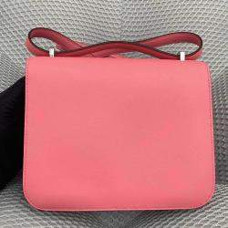 Hermes Summer Pink Swift Leather Constance 19 bag