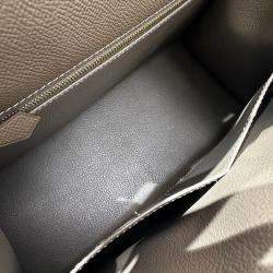 Hermes Elephant grey (Etoupe) Epsom Leather Kelly Sellier 28