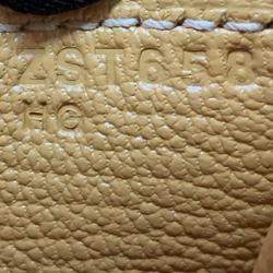 Pre Owned Hermes Yellow Ostrich Leather Roulis Shoulder Bag