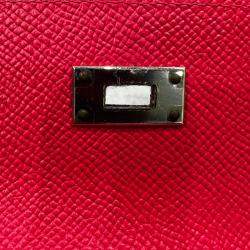 Pre Owned Hermes Pink Chevre Mysore Kelly To Go Wallet