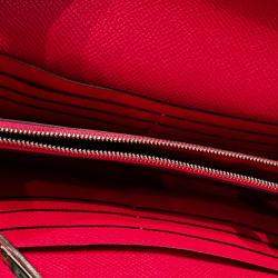 Pre Owned Hermes Pink Chevre Mysore Kelly To Go Wallet