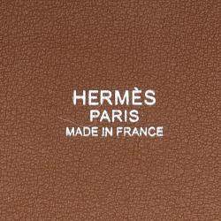 Hermes Gold and Ecru Swift and Toile Cabas H En Biais 40 Tote Bag